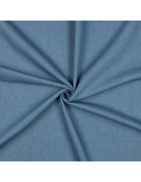 Tissu jeans coton classique - Bleu clair