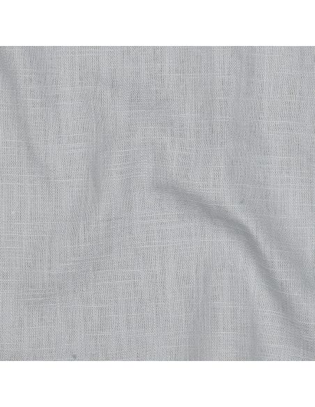 Tissu lin coton lavé - Gris argent