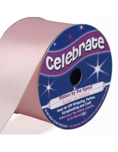 Satinband Celebrate rosa - 38 mm x 4 Meter