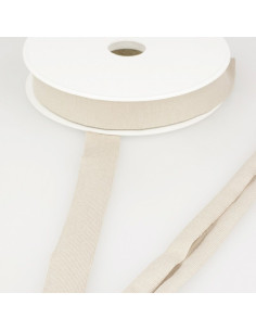 Viskose-Jersey-Schrägband - Beige