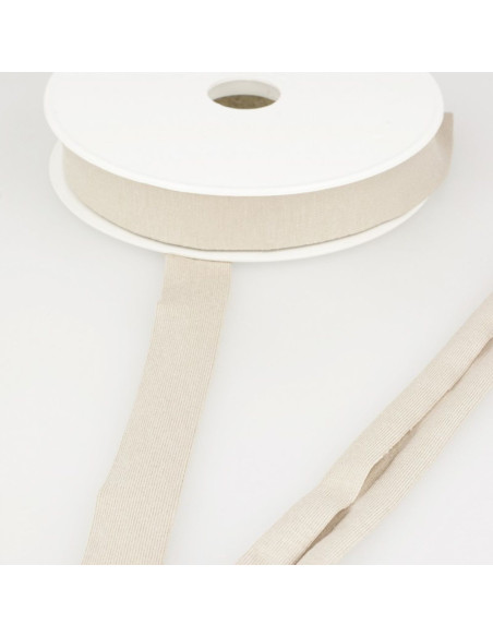 Viskose-Jersey-Schrägband - Beige