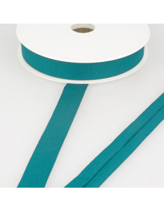 Viskose-Jersey-Schrägband - Entenblau
