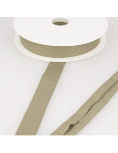 Viskose-Jersey-Schrägband - Taupe