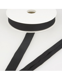 Viskose-Jersey-Schrägband - Schwarz