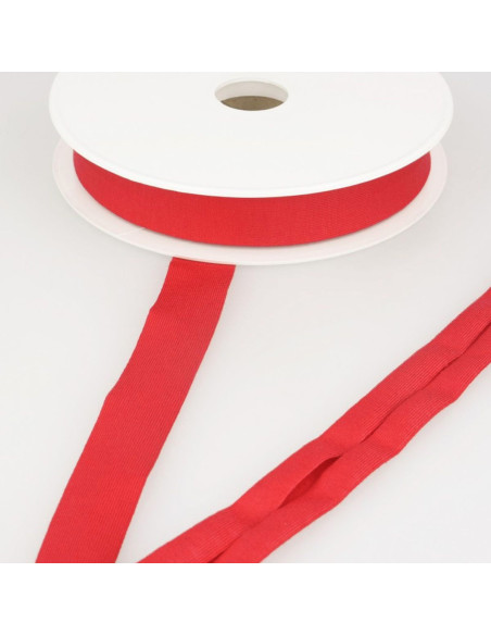Viskose-Jersey-Schrägband - Rot