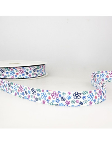 Blumenmuster - Blau