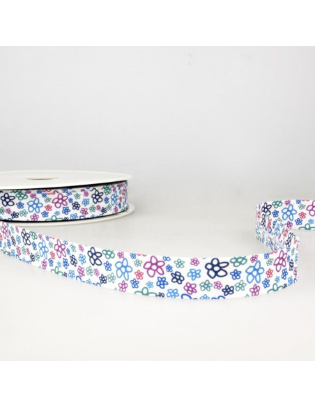 Blumenmuster - Blau