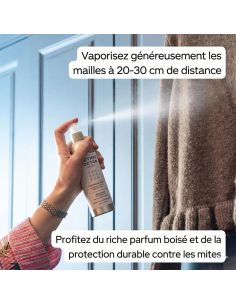 Spray rafraîchissant pour tricots – Bois de Cèdre & Vanille 2