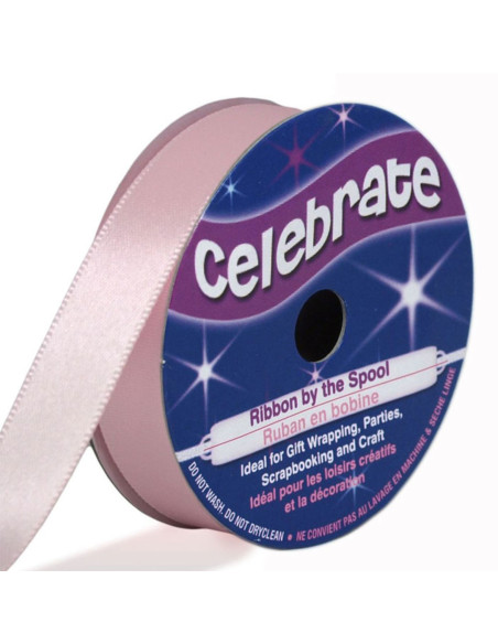 Satinband Celebrate rosa - 13 mm x 6 Meter