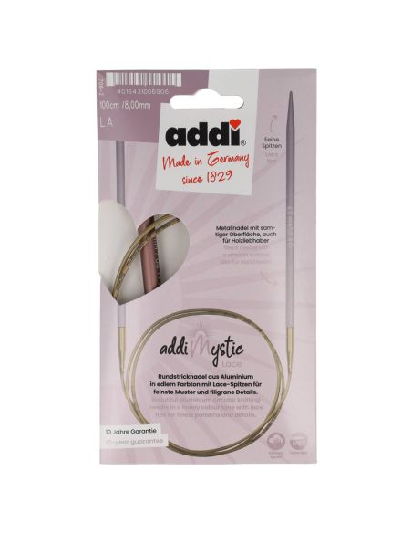 Aiguilles circulaires fixes addi Mystic Lace