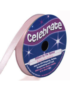 Satinband Celebrate rosa - 6 mm x 6 Meter