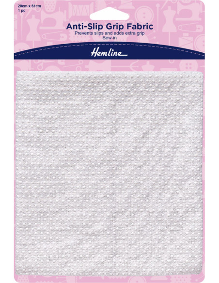 Rutschfester Stoff zum Nähen für Pyjamas und Hausschuhe - 28 cm x 61 cm