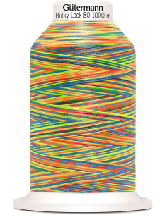 Gütermann Bulky-Lock Multicolour 1000 m Kegel Faden Schaumstoff