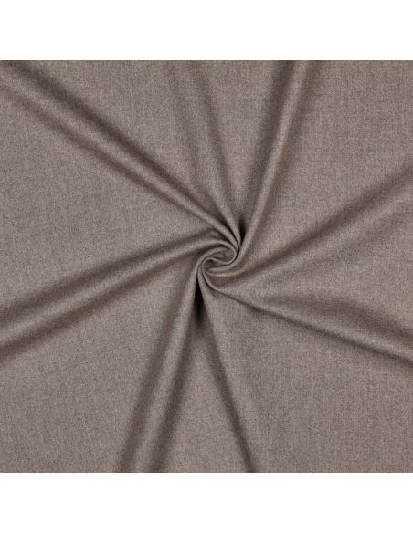 Tissu gabardine viscose brossée premium - Taupe chiné