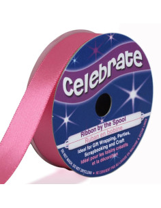 Satinband Celebrate leuchtend rosa - 13 mm x 6 Meter
