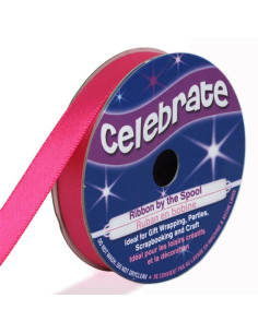 Satinband Celebrate fuchsia - 9 mm x 6 Meter