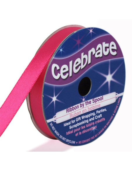 Satinband Celebrate fuchsia - 9 mm x 6 Meter