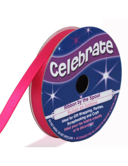 Satinband Celebrate fuchsia - 6 mm x 6 Meter