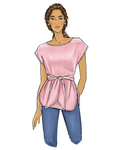 Oberteil- und Gürtelmuster - Butterick 6685