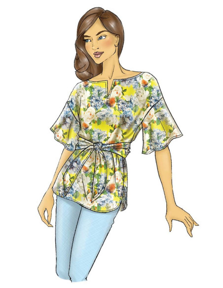 Oberteil- und Gürtelmuster - Butterick 6685