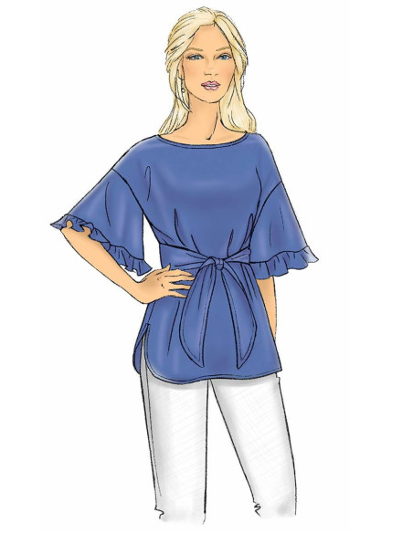 Oberteil- und Gürtelmuster - Butterick 6685