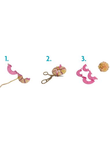 Set de 4 appareils à pompons