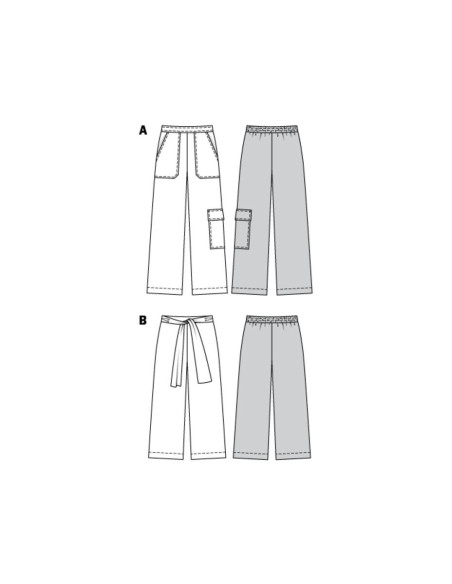 Weite Hosenmuster - Burda 6250