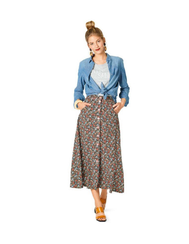 Ausgestellter Rockschnitt - Burda 6252