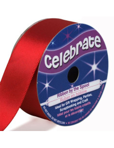 Rotes Satinband Celebrate - 25 mm x 4 Meter