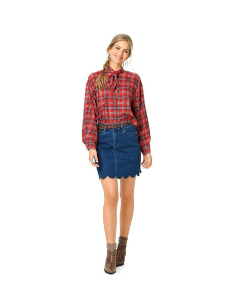 Blusen- und Hemdenschnittmuster - Burda 6263