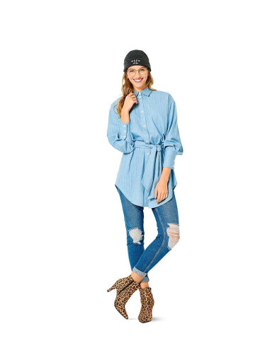 Blusen- und Hemdenschnittmuster - Burda 6263