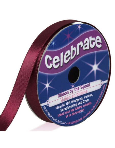 Satinband Celebrate Pflaume - 9 mm x 6 Meter