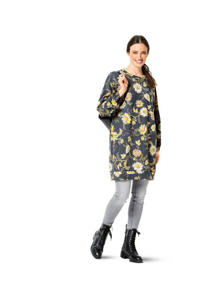 Sweatshirt-Schnittmuster - Burda 6296