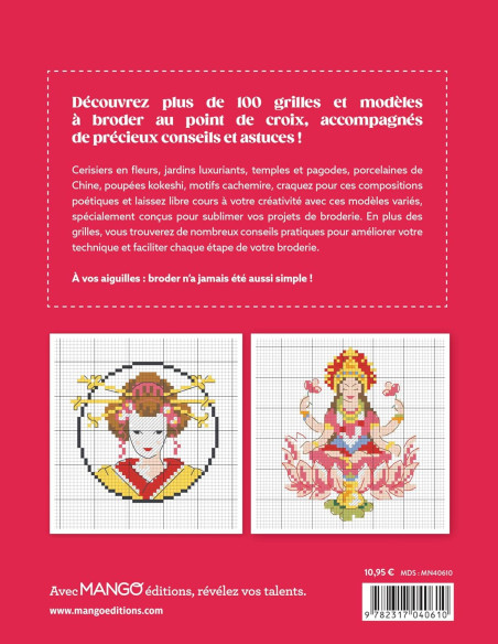 Livre balade en Asie - 100 modèles à broder