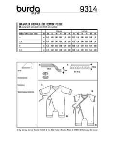 Strampler-Schnittmuster - Burda 9314 2
