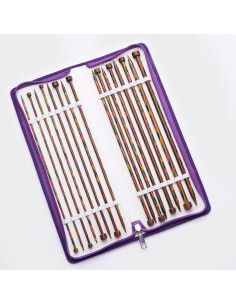 Symfonie KnitPro Nadelset mit geraden Holznadeln