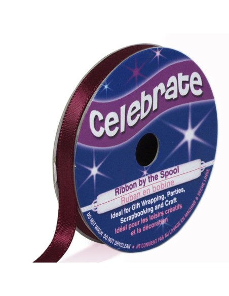 Satinband Celebrate Pflaume - 6 mm x 6 Meter