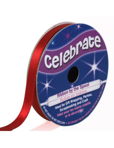 Rotes Satinband Celebrate - 6 mm x 6 Meter