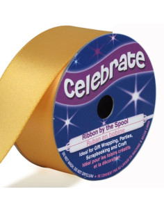 Satinband Celebrate Gold - 25 mm x 4 Meter