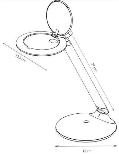 Wiederaufladbare Lupenlampe Halo Go Daylight