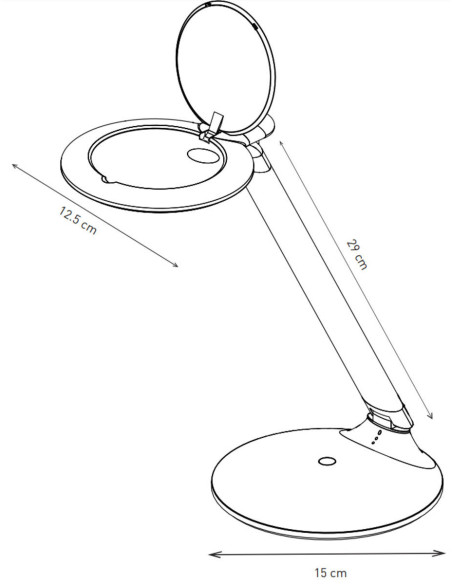 Wiederaufladbare Lupenlampe Halo Go Daylight