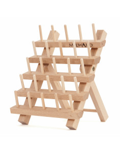 Holzständer für 25 Garnspulen