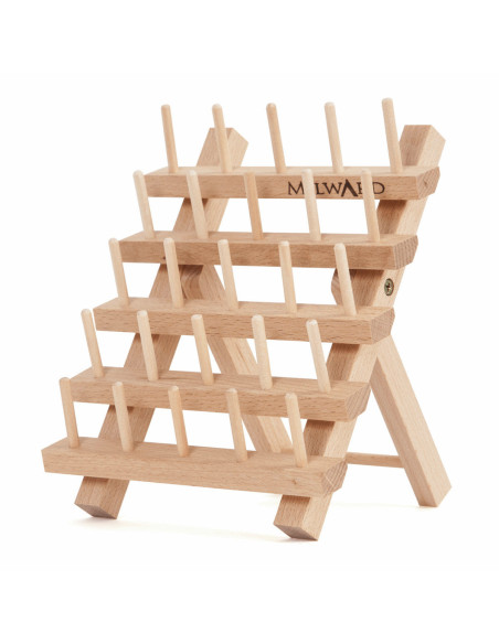 Holzständer für 25 Garnspulen