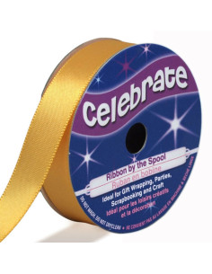 Satinband Celebrate Gold - 13 mm x 6 Meter