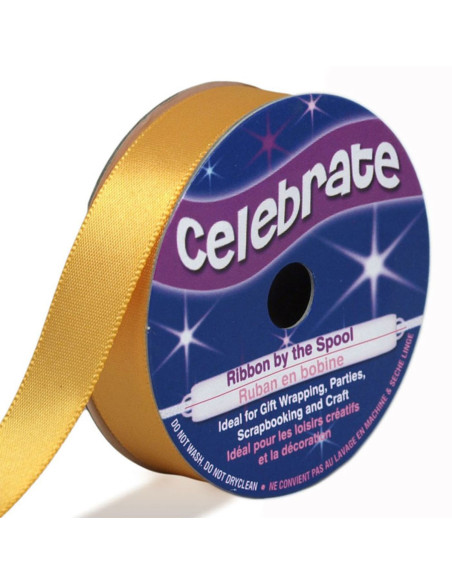 Satinband Celebrate Gold - 13 mm x 6 Meter