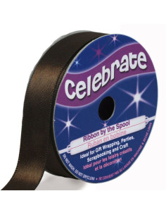 Satinband Celebrate Schokolade - 13 mm x 6 Meter