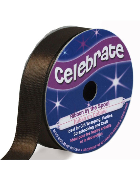 Satinband Celebrate Schokolade - 13 mm x 6 Meter