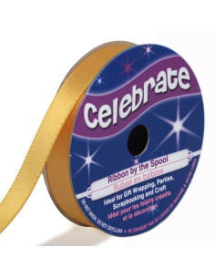 Satinband Celebrate Gold - 9 mm x 6 Meter