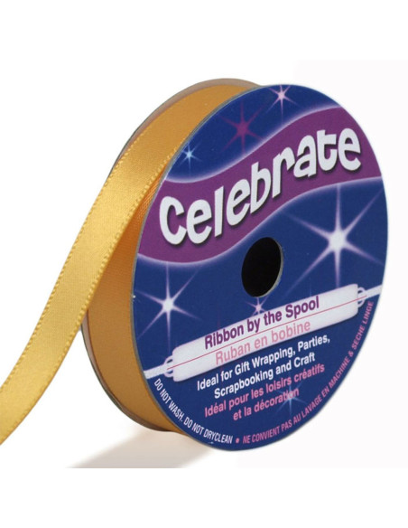 Satinband Celebrate Gold - 9 mm x 6 Meter