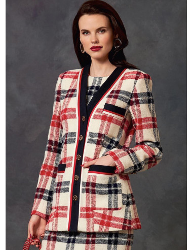 Jacken-, Kleid- und Rockmuster - Vogue 1643